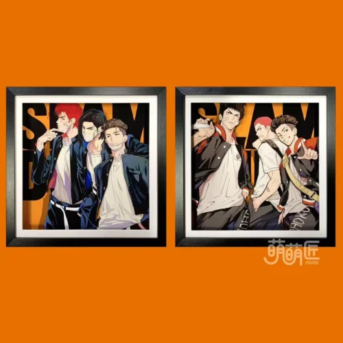 3D Decorative Paint of Hanamichi Sakuragi & Hisashi Mitsui & Ryota Miyagi - SLAM DUNK Decorative Painting - momo Studio