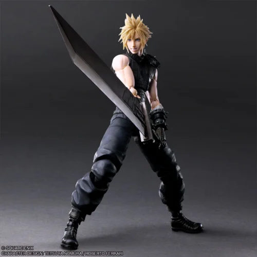 Play Arts Kai Movable Remake Cloud Strife - (FF7) Final Fantasy VII Official Statue - Square Enix