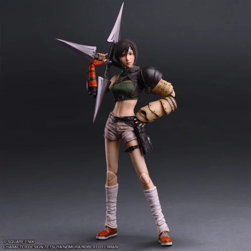 Play Arts Kai Movable Ver. 2 Remake Yuffie Kisaragi - (FF7) Final Fantasy VII Official Statue - Square Enix