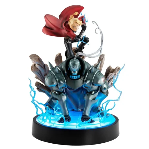 Second Edition GEM Series Edward Elric & Alphonse Elric with LED - Fullmetal Alchemist: Brotherhood Official Statue - MegaHouse
