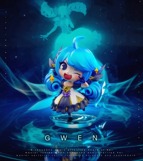 Chibi Ver. Gwen - League of Legends (LOL) Resin Statue - BuJiDao Studio - Image 1