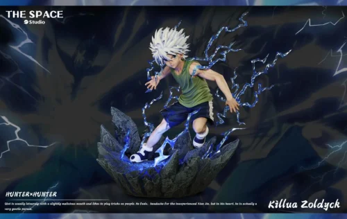 1/6 Scale Godspeed Killua Zoldyck with LED - HUNTER X HUNTER Resin Statue - The Space Studio - Image 1