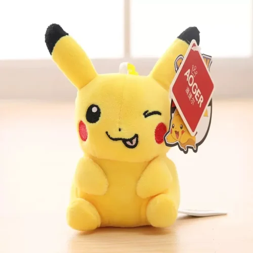 Licensed Naughty Pikachu Super Soft Short Plush Doll Charms - Free Shipping - Pokemon [In Stock] - Image 1