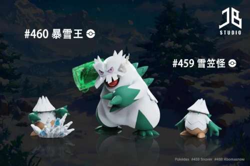 1/20 Scale World Zukan Evolution of Abomasnow Set - Pokemon Resin Statue - JB Studio - Image 2
