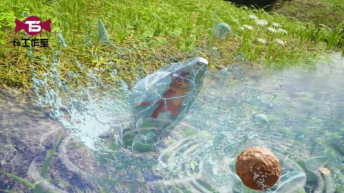 1/20 Scale World Zukan Buizel & Palpitoad - Pokemon Resin Statue - TS Studios - Image 2