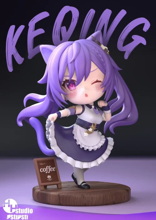 Chibi Ver. Keqing - Genshin Impact Resin Statue - HH Studio - Image 1