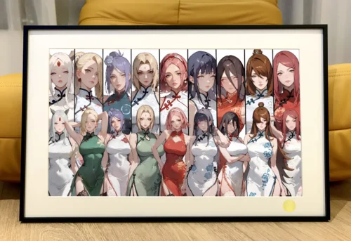 Cheongsam Ladies Decorative Painting - Naruto - Xingkong Studio