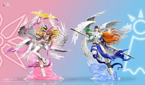 MH Scale Angemon & Takeru Takaishi & Angewomon & Kari Kamiya - Digimon Resin Statue - DMX Studios