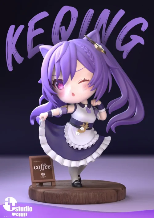 Chibi Ver. Keqing - Genshin Impact Resin Statue - HH Studio - Image 2