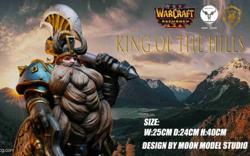 1/6 Scale Mountain King - Warcraft III: Refunded Resin Statue - MOON MODEL Studio - Image 2