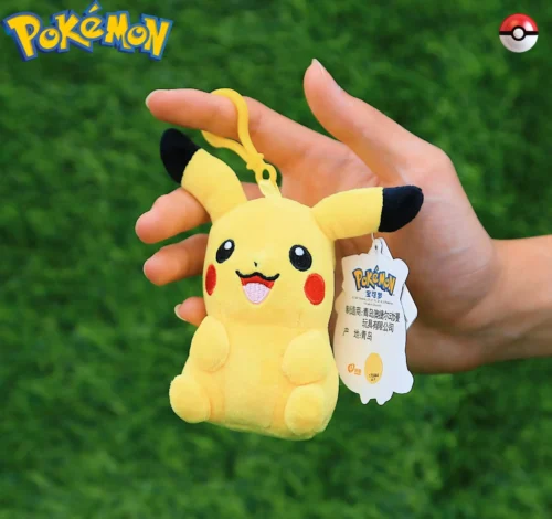 Licensed Happy Pikachu Super Soft Short Plush Doll Charms - Free Shipping - Pokemon [In Stock] - Image 2