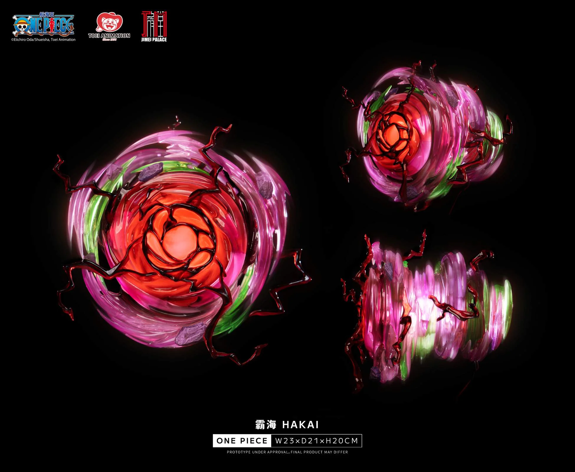 Licensed Big Mom Charlotte Linlin & Kaido with LED - ONE PIECE Resin Statue - JIMEI Palace Studios - Image 8