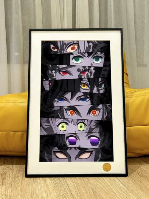 Eyes of Nine Hashira Decorative Painting - Demon Slayer: Kimetsu No Yaiba - Xingkong Studio - Image 1