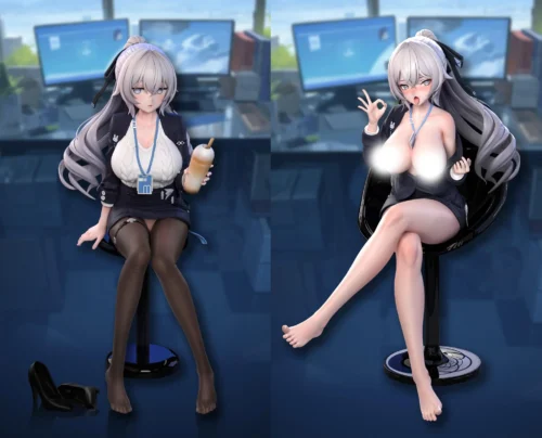 1/6 Scale OL Ver. Bronya Zaychik - Honkai Impact 3rd Archives Resin Statue - Arctic Wolf Studio - Image 1