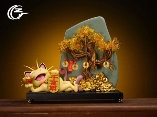 Fortune Tree Lucky Meowth - Pokemon Resin Statue - ZG-Studios - Image 1