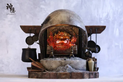 Meet Series Calcifer with LED - Howl's Moving Castle Resin Statue - ShenYin Studio - Image 1