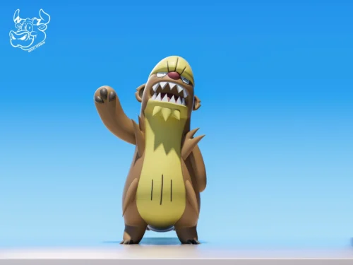 Gumshoos & Bewear & Machoke - Pokemon Resin Statue - NiuZi Studio - Image 2