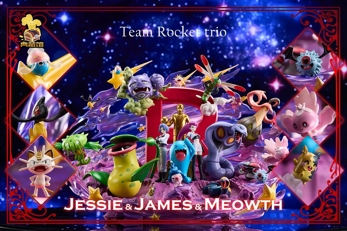 1/20 Scale World Zukan Team Rocket with LED - Pokemon Resin Statue - DianCangGuan Studios - Image 2