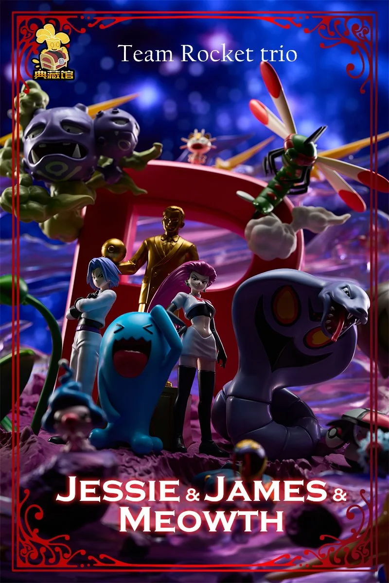 1/20 Scale World Zukan Team Rocket with LED - Pokemon Resin Statue - DianCangGuan Studios - Image 3