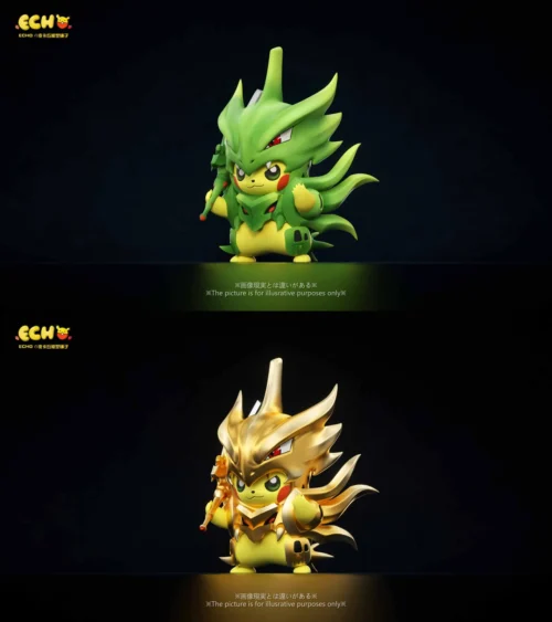Mega Tyranitar Cosplay Pikachu - Pokemon Resin Statue - ECHO_Studio - Image 1