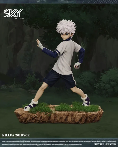 Playing Yo-yo Killua Zoldyck - HUNTER X HUNTER Resin Statue - Sky Top Studios - Image 1