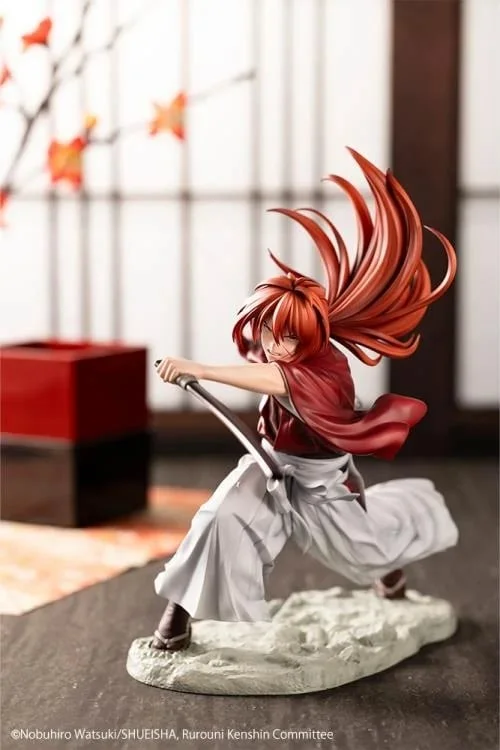 1/8 Scale Artfx J Series PV152 Himura Kenshin - Rurouni Kenshin Official Statue - Kotobukiya - Image 1