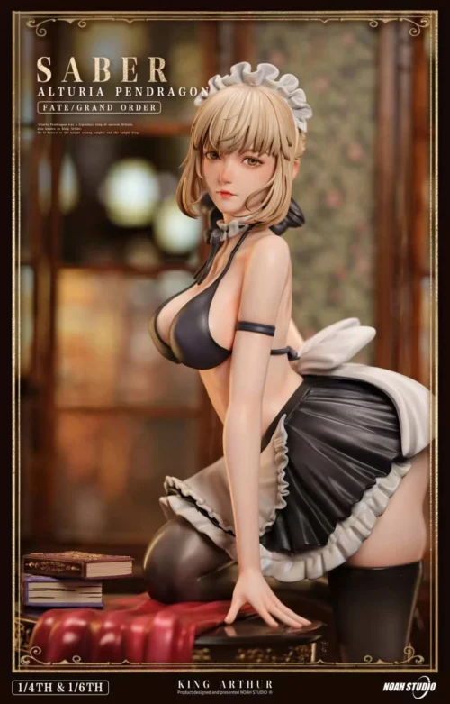 1/6 & 1/4 Scale Maid Ver. Saber Artoria Pendragon Alter - Fate/Grand Order Official Resin Statue - NOAH Studio - Image 2