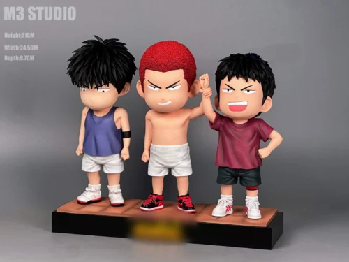 Chibi Ver. Sakuragi Hanamichi & Hisashi Mitsui & Kaede Rukawa - SLAM DUNK Resin Statue - M3 Studios - Image 2