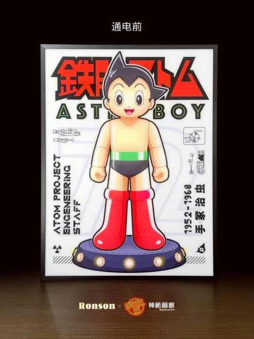 3D Decorative Paint of Light Guide Transformation Atom with LED - Astro Boy Decorative Painting - Mystical Art Studios [Pre-Order] - Image 2