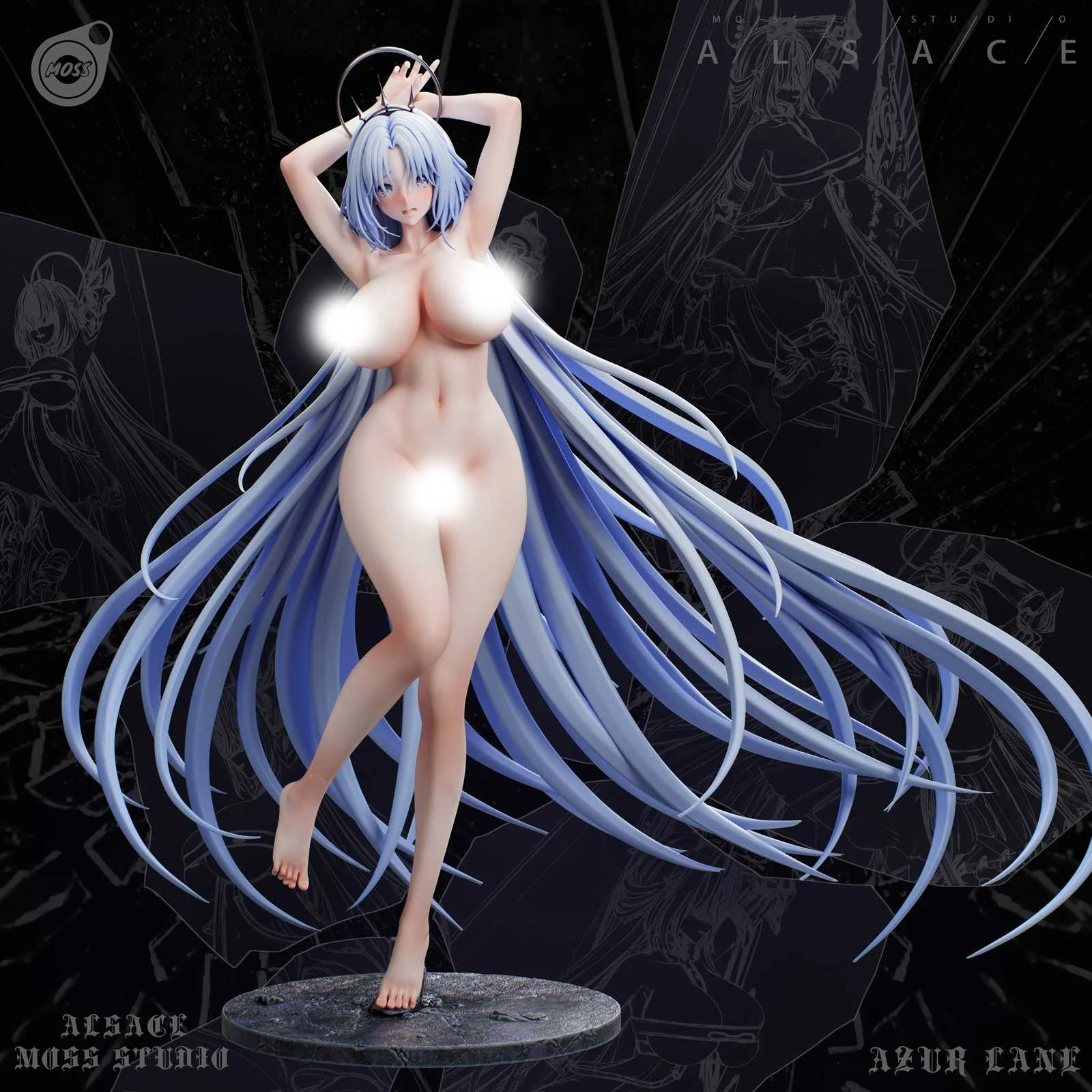 1/6 Scale FFNF Alsace - Azur Lane Resin Statue - MOSS Studio - Image 15
