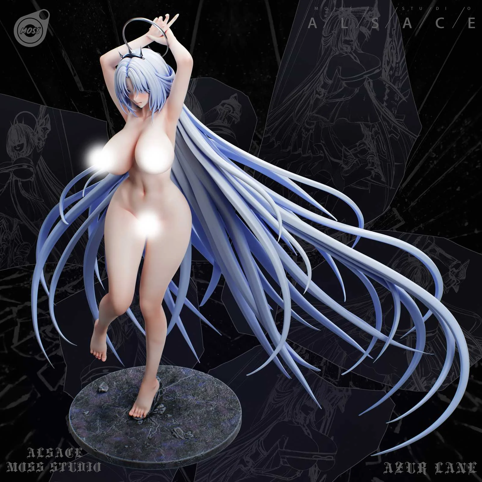 1/6 Scale FFNF Alsace - Azur Lane Resin Statue - MOSS Studio - Image 16