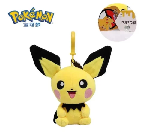 Licensed Pichu Super Soft Short Plush Doll Charms - Free Shipping - Pokemon [In Stock] - Image 1