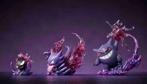 1/20 Scale World Zukan Original Colour Evolution of Gengar Set - Pokemon Statue - XiaoDingDang Studio - Image 1
