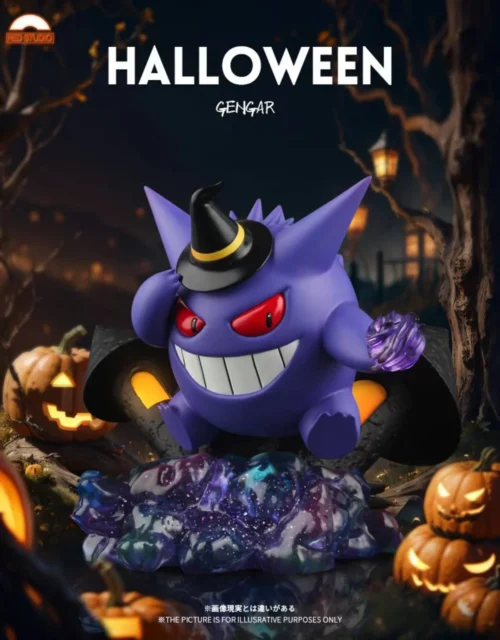 1/20 Scale World Zukan Halloween Limited Gengar - Pokemon Resin Statue - Red Studio - Image 1