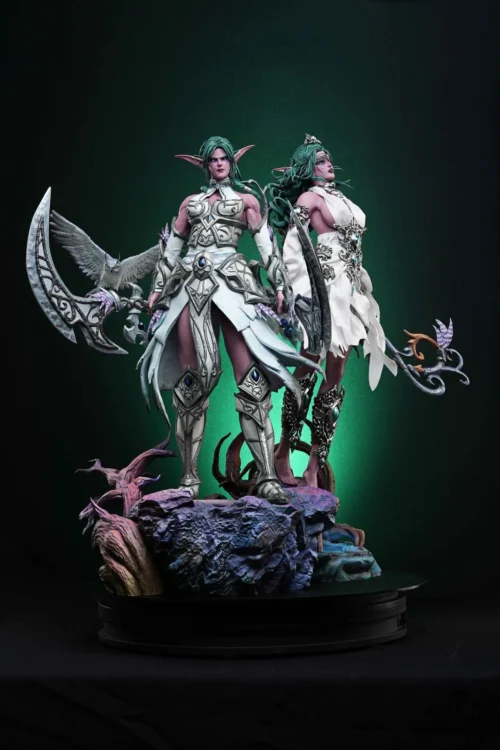 1/5 Scale Tyrande Whisperwind & Priestesses of Elune - World of Warcraft Resin Statue - Four Horsemen Studios - Image 1
