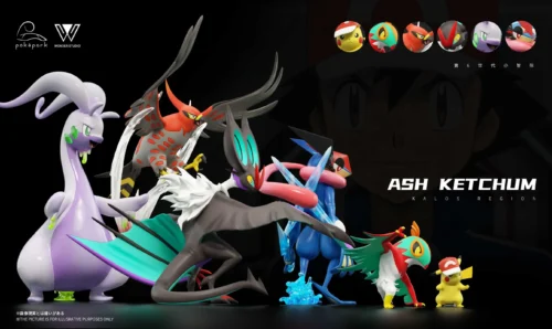 1/20 Scale World Zukan Ash Ketchum's Team Series 001 Kalos Region - Pokemon Statue - poképark Studio - Image 2