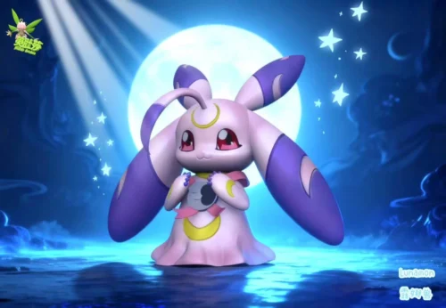 Lunamon - Digimon Resin Statue - MeiDuSha Studio - Image 1