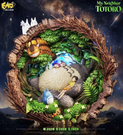 Totoro's Midsummer Night Dream with LED - My Neighbor Totoro Resin Statue - EMO.Studio - Image 1