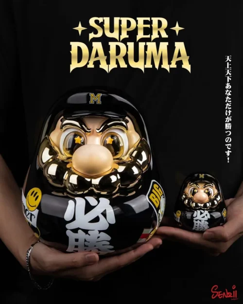 Must Win Super Daruma - Super Mario Resin Statue - Senzii Studio - Image 1