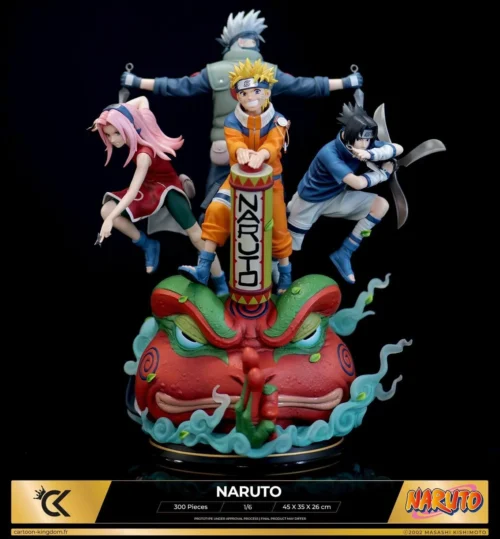 1/6 Scale Licensed Team 7 - Naruto Resin Statue - Cartoon Kingdom Studio - Image 1