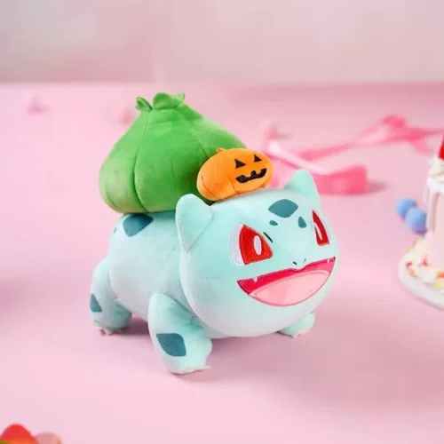 Licensed Pumpkin Hat Ver. Bulbasaur Super Soft Short Plush Doll - Free Shipping - Pokemon [In Stock] - Image 1