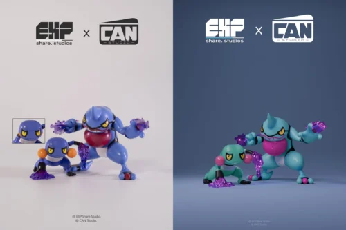 1/20 Scale World Zukan Evolution of Croagunk Set - Pokemon Resin Statue - EXP Share Studios [Pre-Order] - Image 1