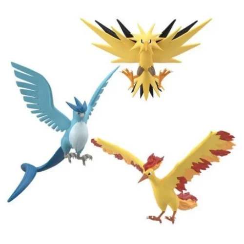 Second Edition Scale World Kanto Region Legendary Birds - Pokemon Official Statue - BANDAI SHOKUGAN - Image 2