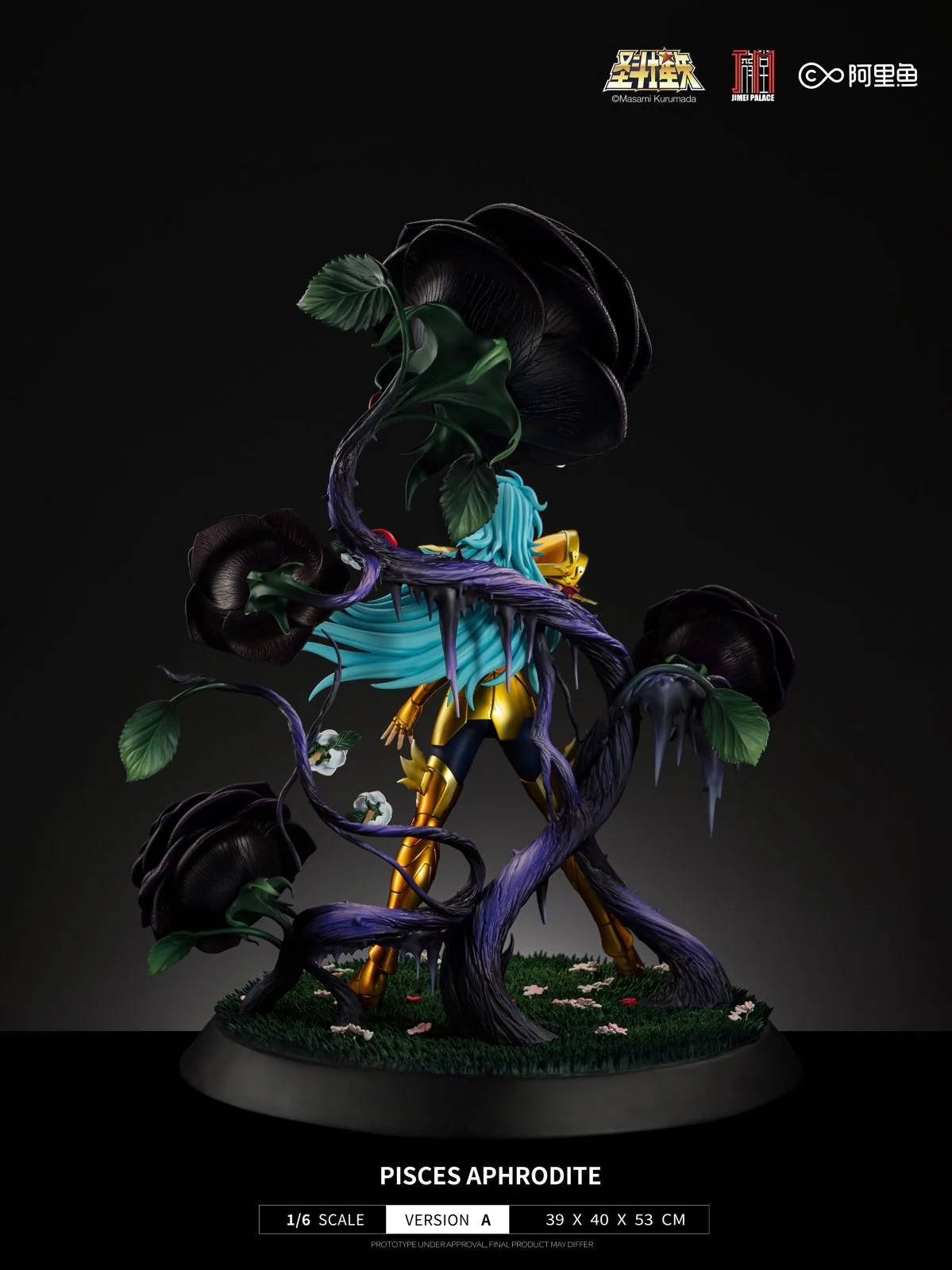 1/6 Scale Pisces Aphrodite - Saint Seiya Official Statue - JIMEI Palace Studios - Image 4