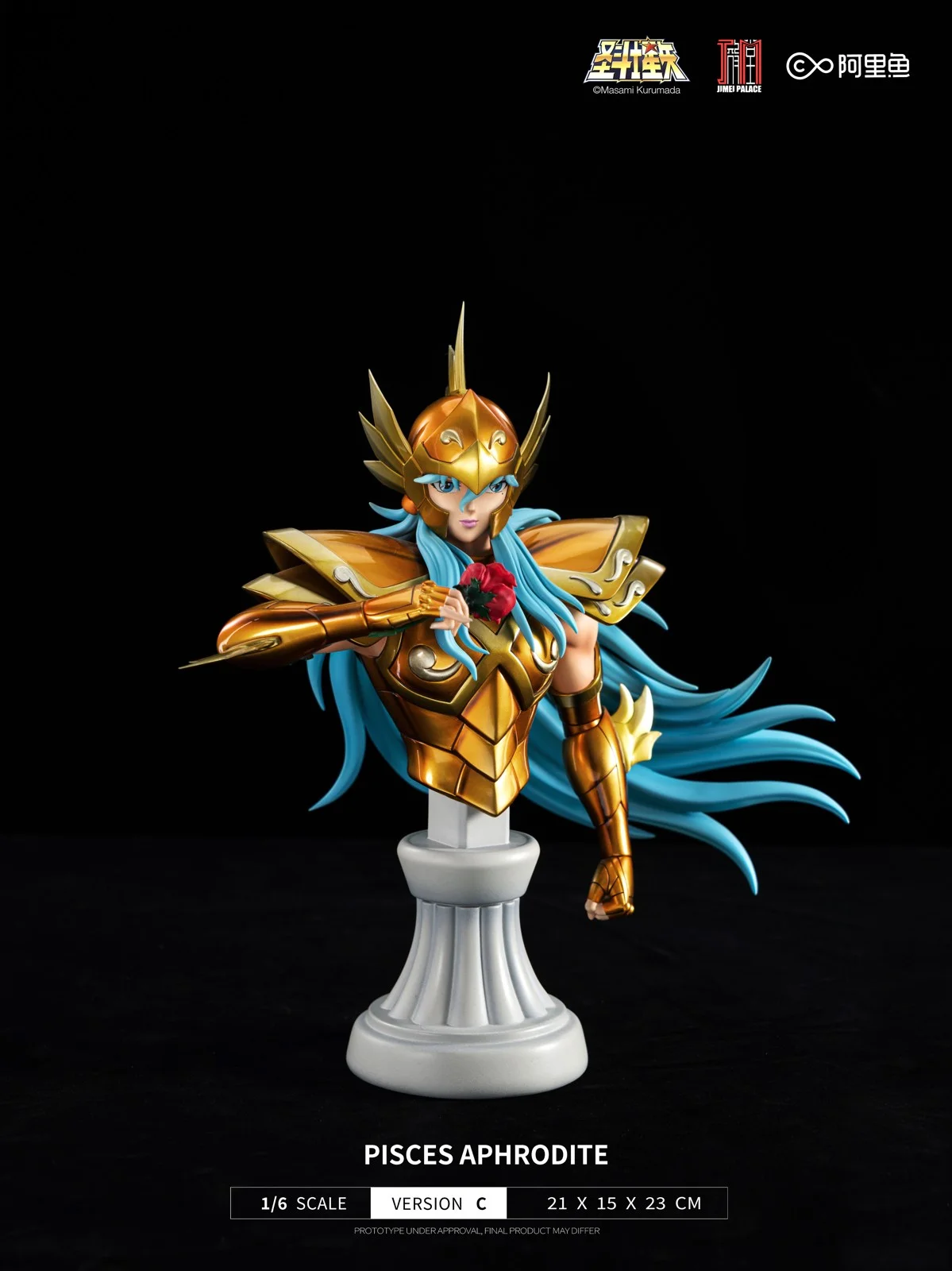 1/6 Scale Pisces Aphrodite - Saint Seiya Official Statue - JIMEI Palace Studios - Image 10