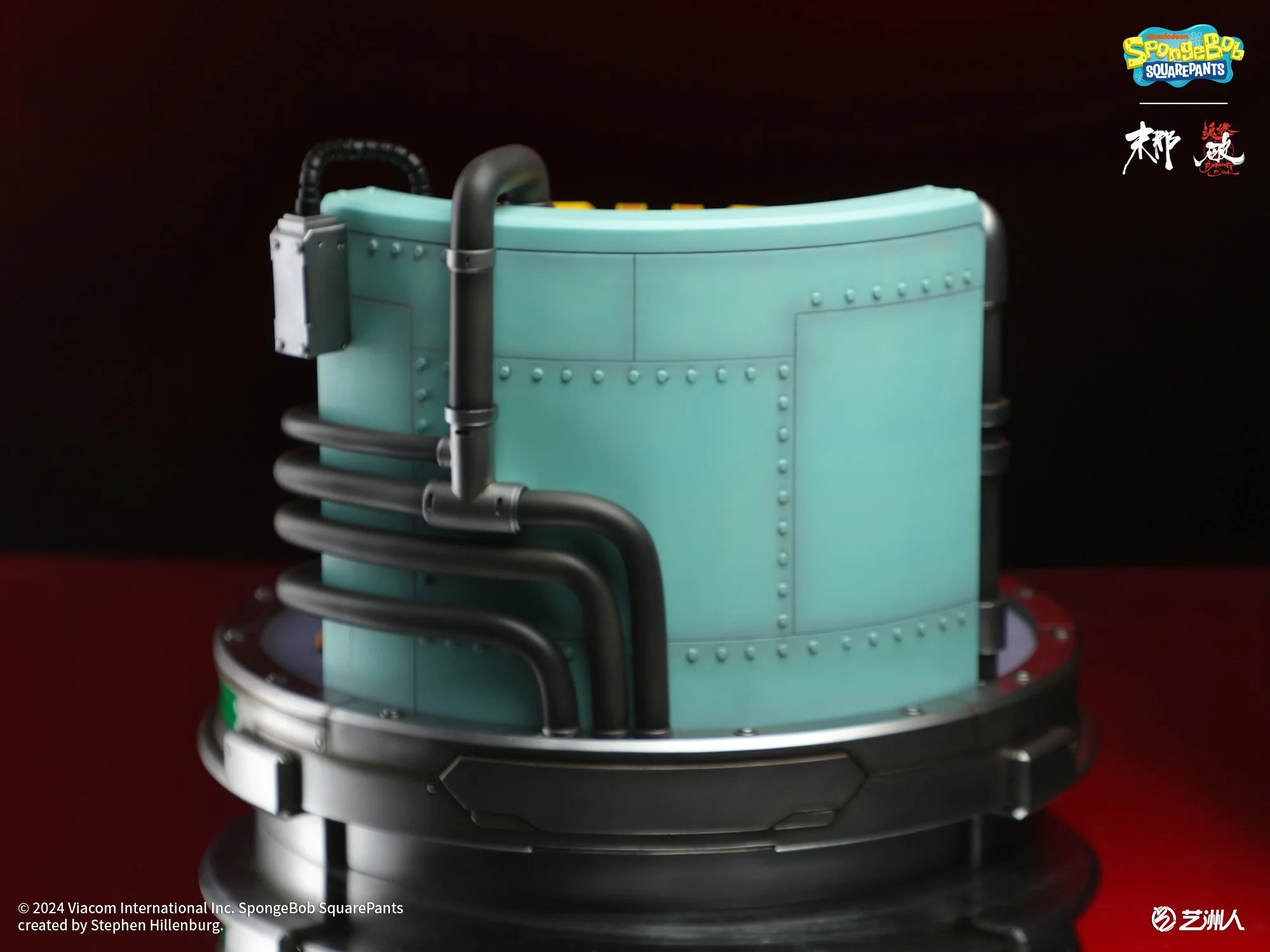 Licensed Cyber Mechanical SpongeBob with LED - SpongeBob SquarePants Resin Statue - MoNaHunRan Studio - Image 15