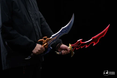 1/1 Scale Kasaka's Venom Fang & Knight Killer - Solo Leveling Resin Statue - Panda Studios