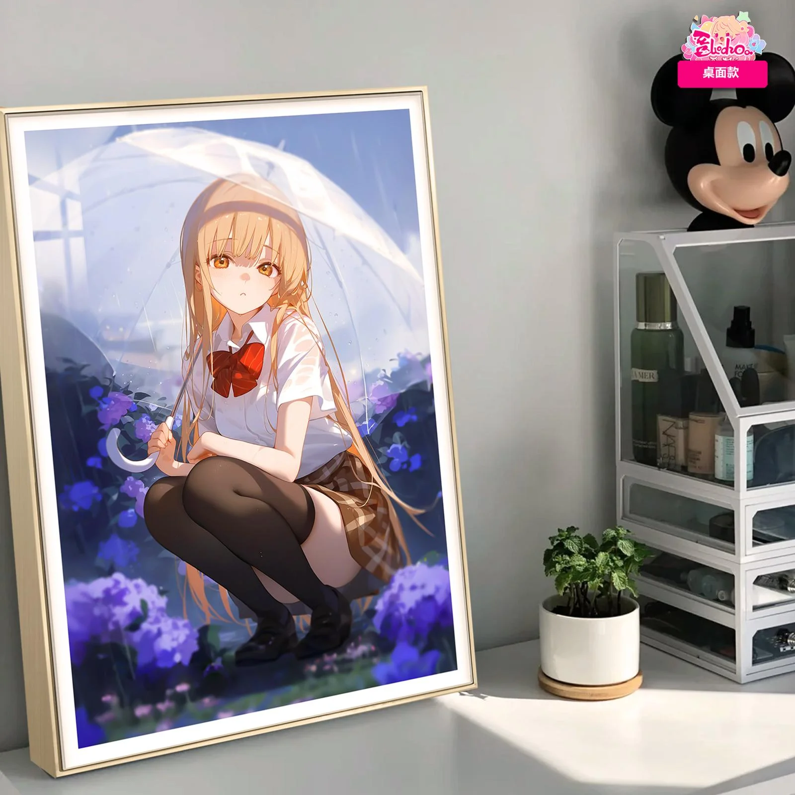 Raining Day Mahiru Shiina Decorative Painting - The Angel Next Door Spoils Me Rotten Decorative Painting - AMaoHuaShe Studio - Image 3