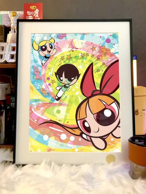Rainbow Powerpuff Girls Decorative Painting - The Powerpuff Girls - Xingkong Studio - Image 2