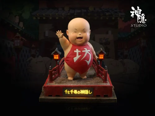 Meet Series Wave Goodbye Boh with LED - Spirited Away Resin Statue - ShenYin Studio - Image 1